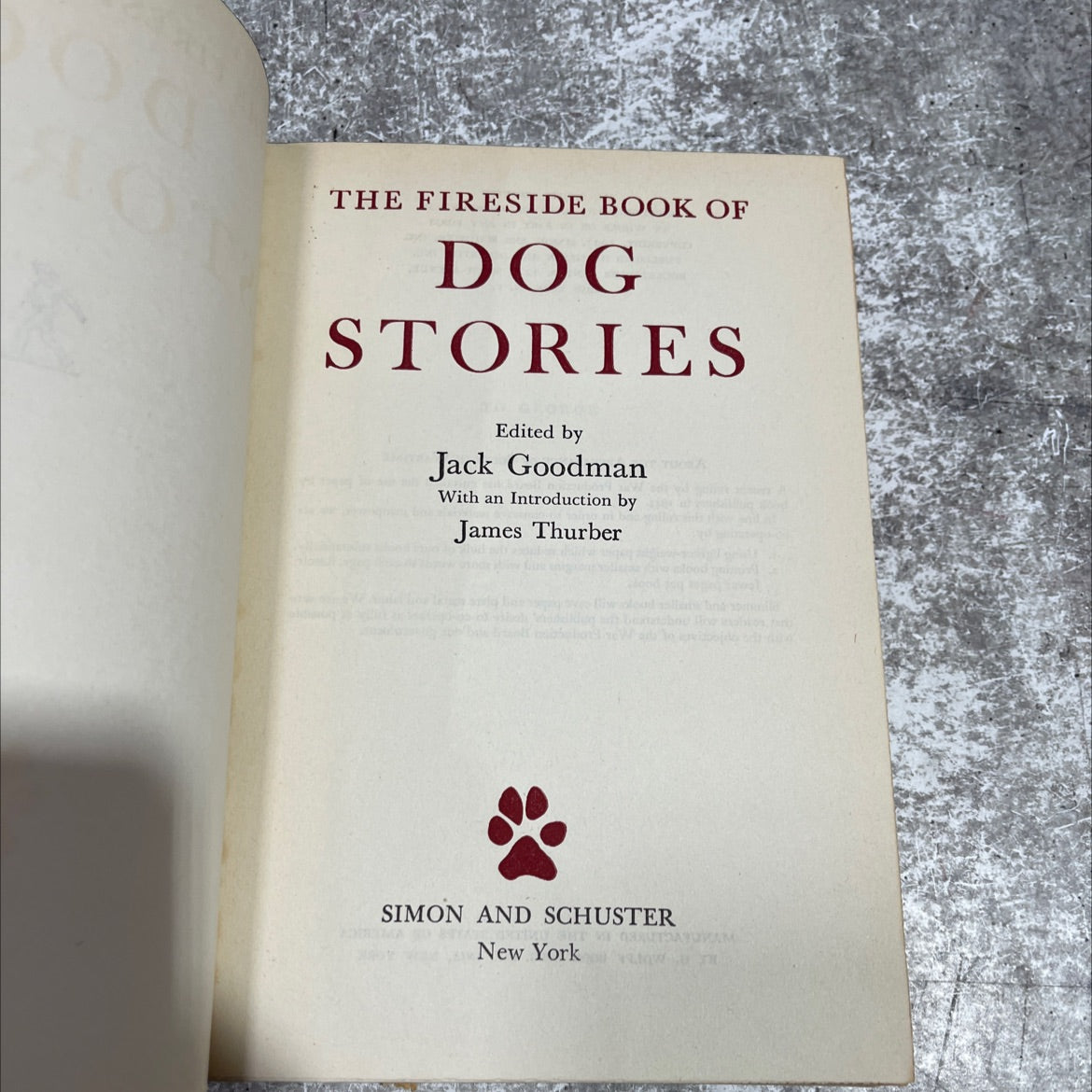 the fireside book of dog stories book, by jack goodman, 1943 Hardcover image 2