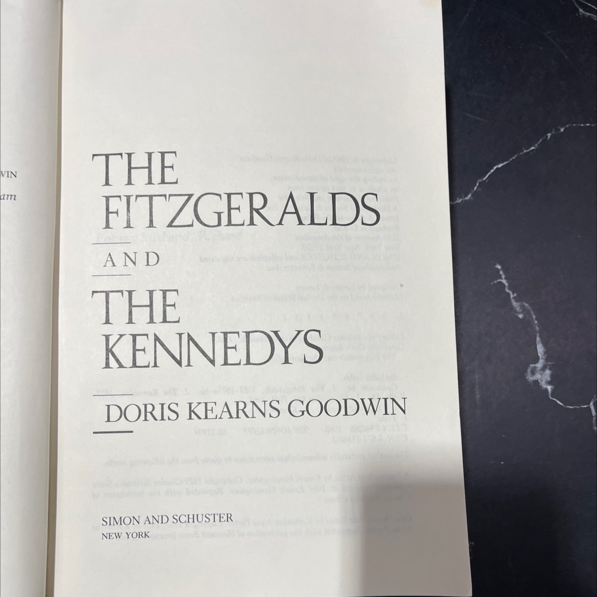 the fitzgeralds and the kennedys book, by doris kearns goodwin, 1987 Hardcover image 2