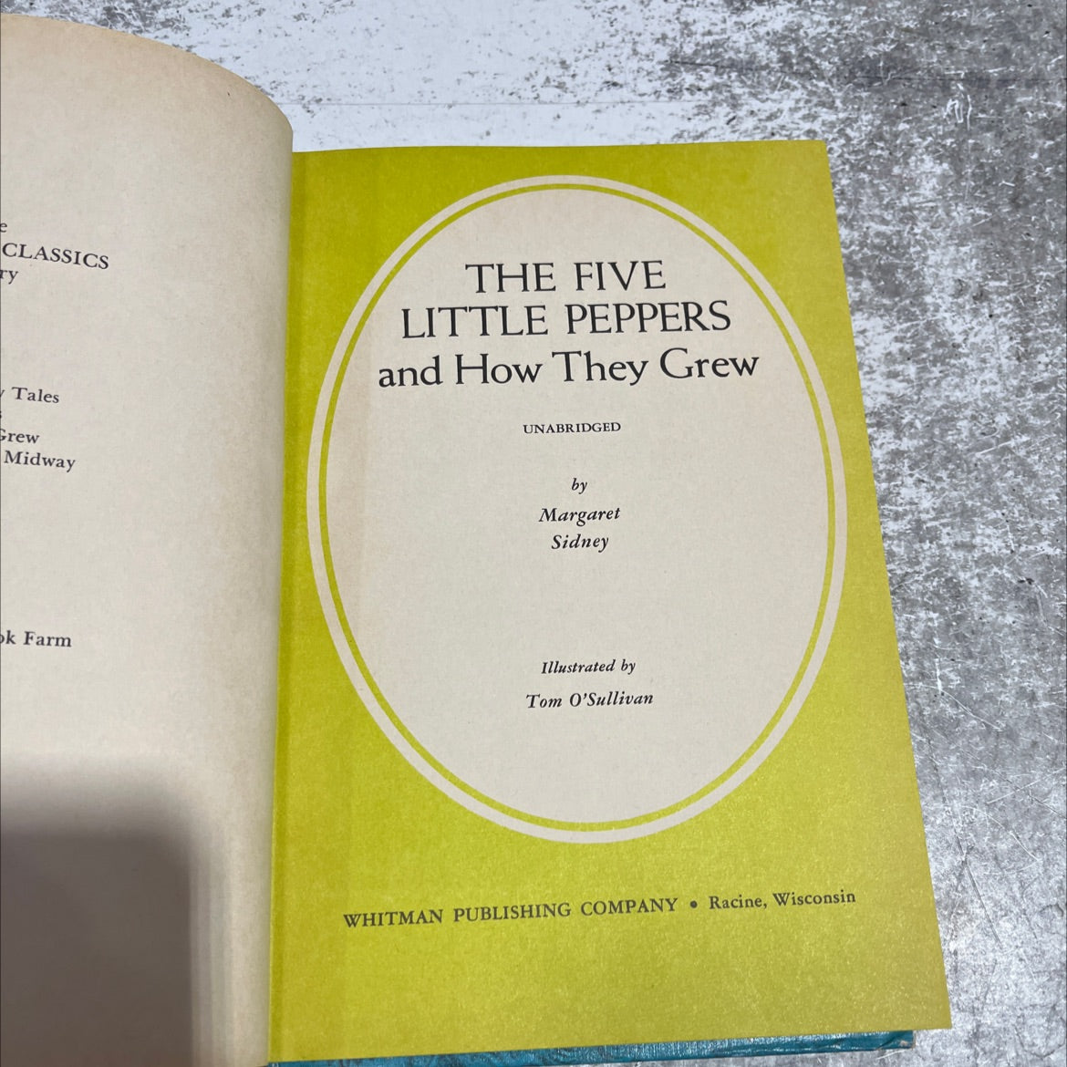 the five little peppers and how they grew book, by Margaret Sidney, 1965 Hardcover image 2