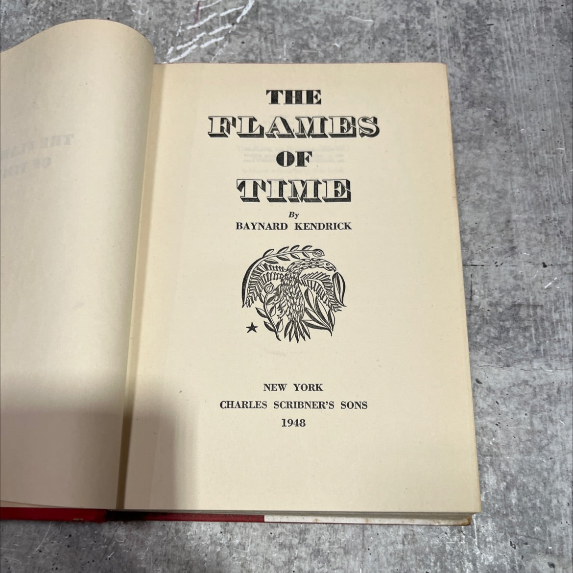 the flames of time book, by baynard kendrick, 1948 Hardcover image 2