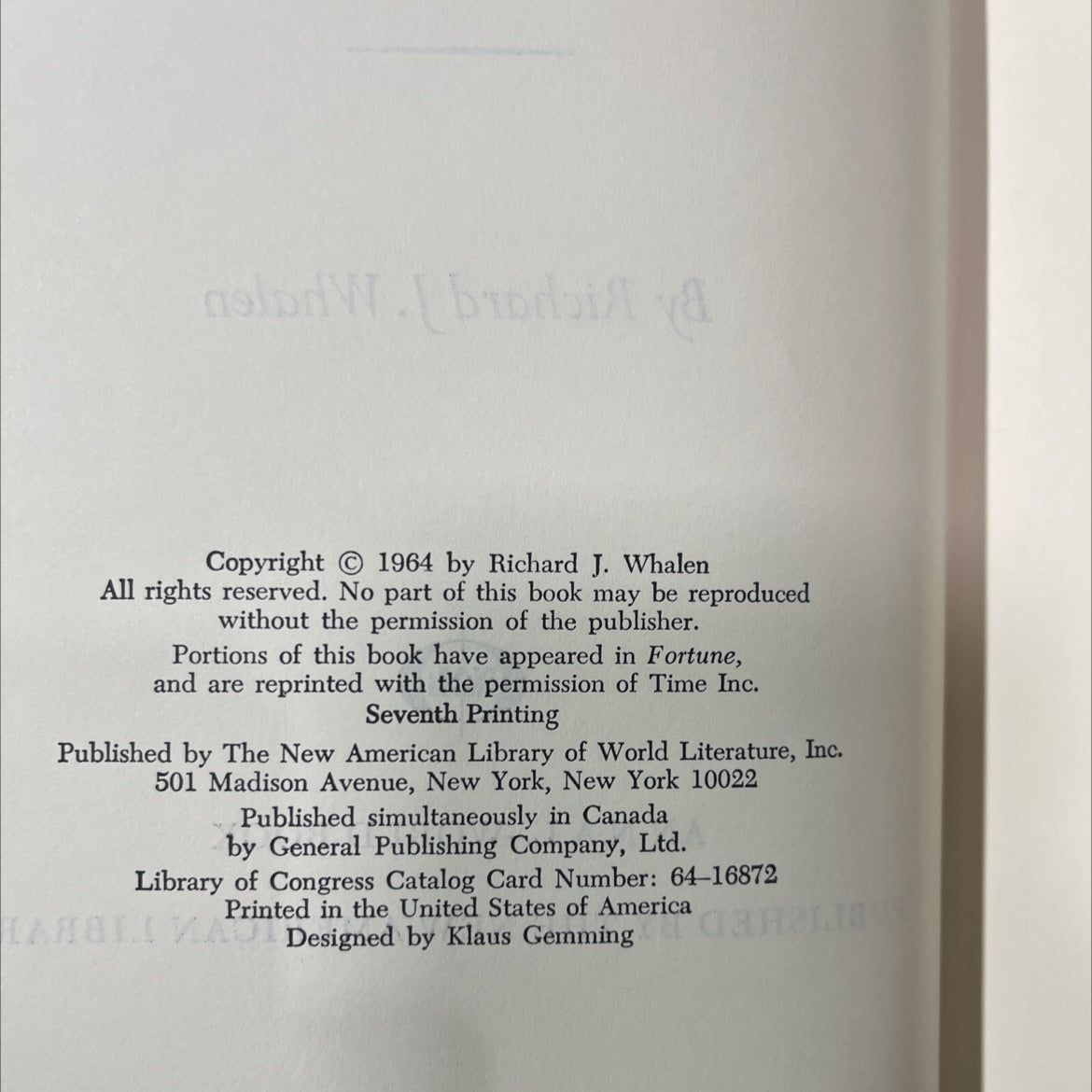 the founding father the story of joseph p. kennedy book, by richard j. whalen, 1964 Hardcover image 3