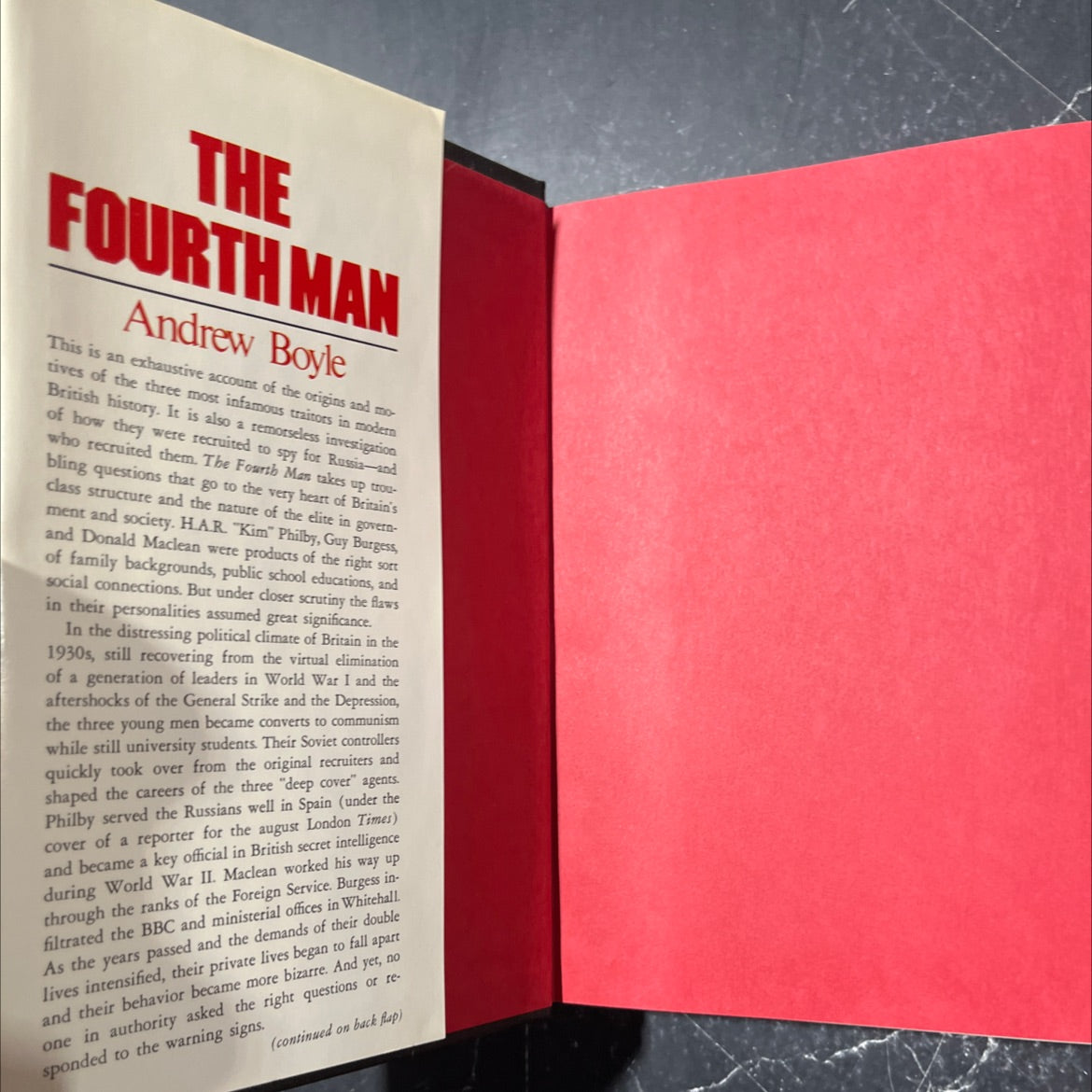 the fourth man book, by Andrew Boyle, 1979 Hardcover image 4