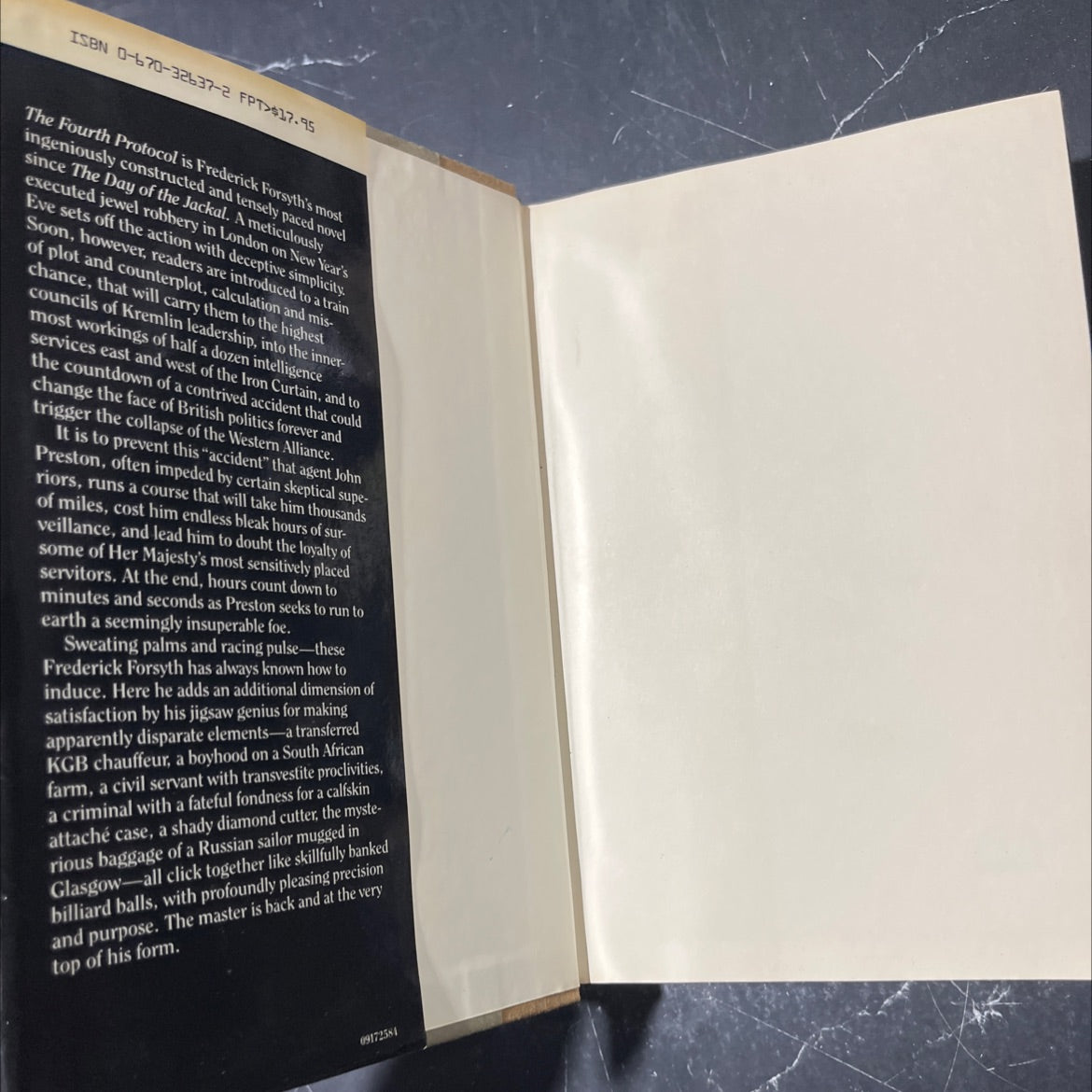 the fourth protocol book, by frederick forsyth, 1984 Hardcover image 4