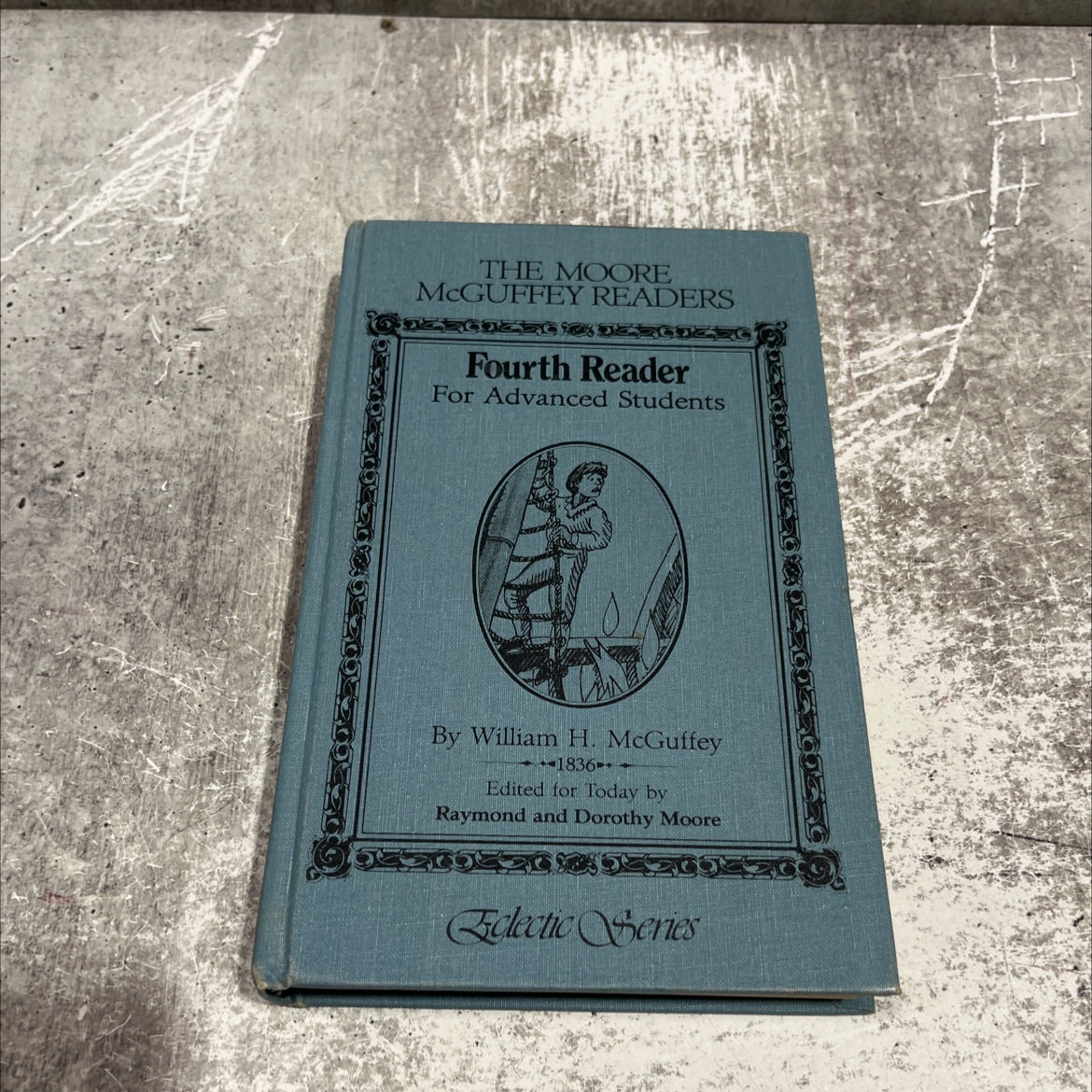 the fourth reader, for advanced students book, by william h. mcguffey, 1853 Hardcover image 1