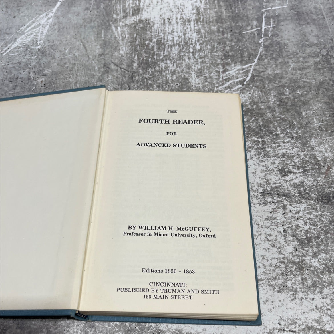 the fourth reader, for advanced students book, by william h. mcguffey, 1853 Hardcover image 2