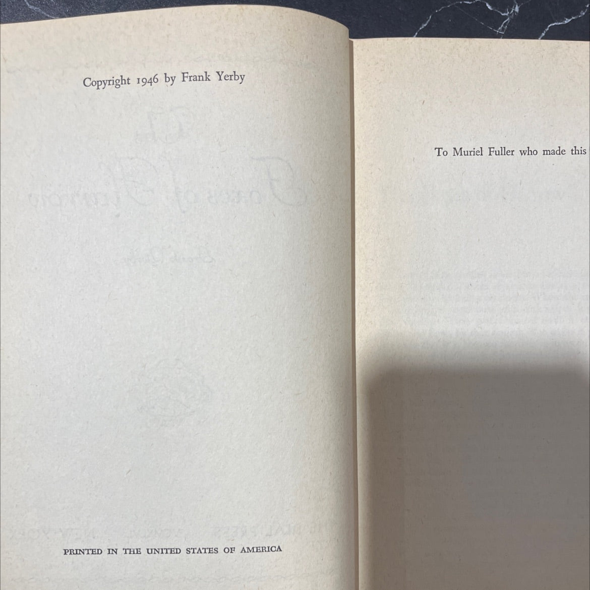 the foxes of harrow book, by Frank Yerby, 1946 Hardcover image 3