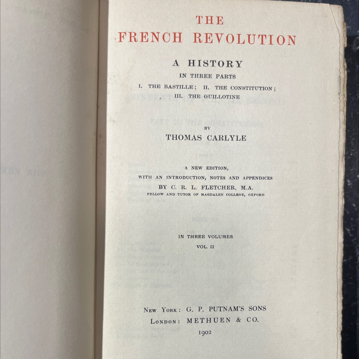 the french revolution a history in three parts i. the bastille; ii. the constitution; iii. the guillotine book, by image 2