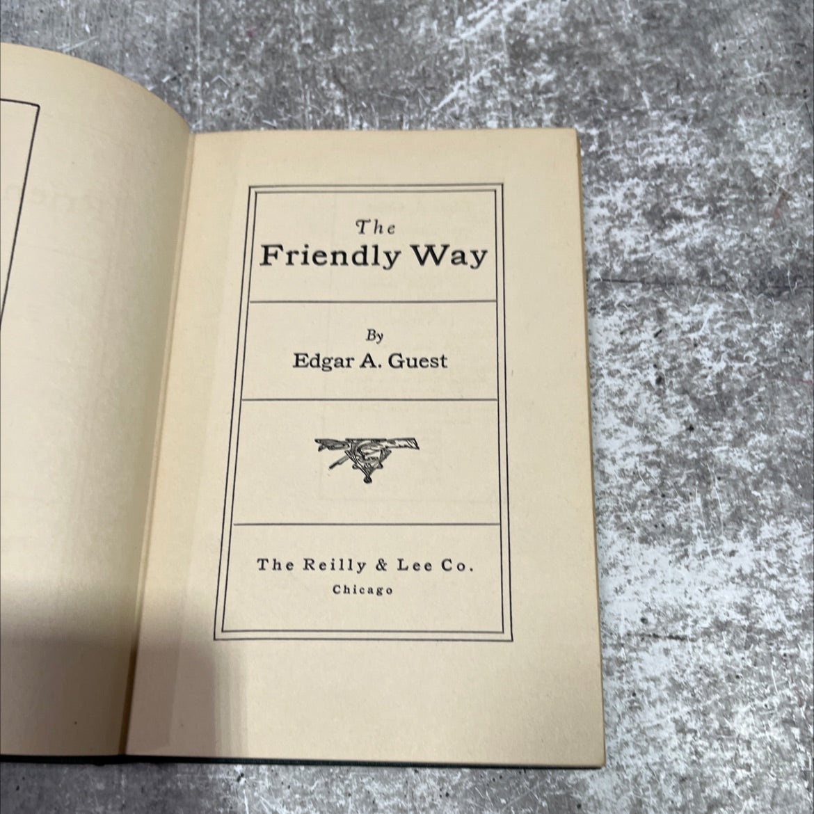 the friendly way book, by edgar a. guest, 1931 Hardcover image 2