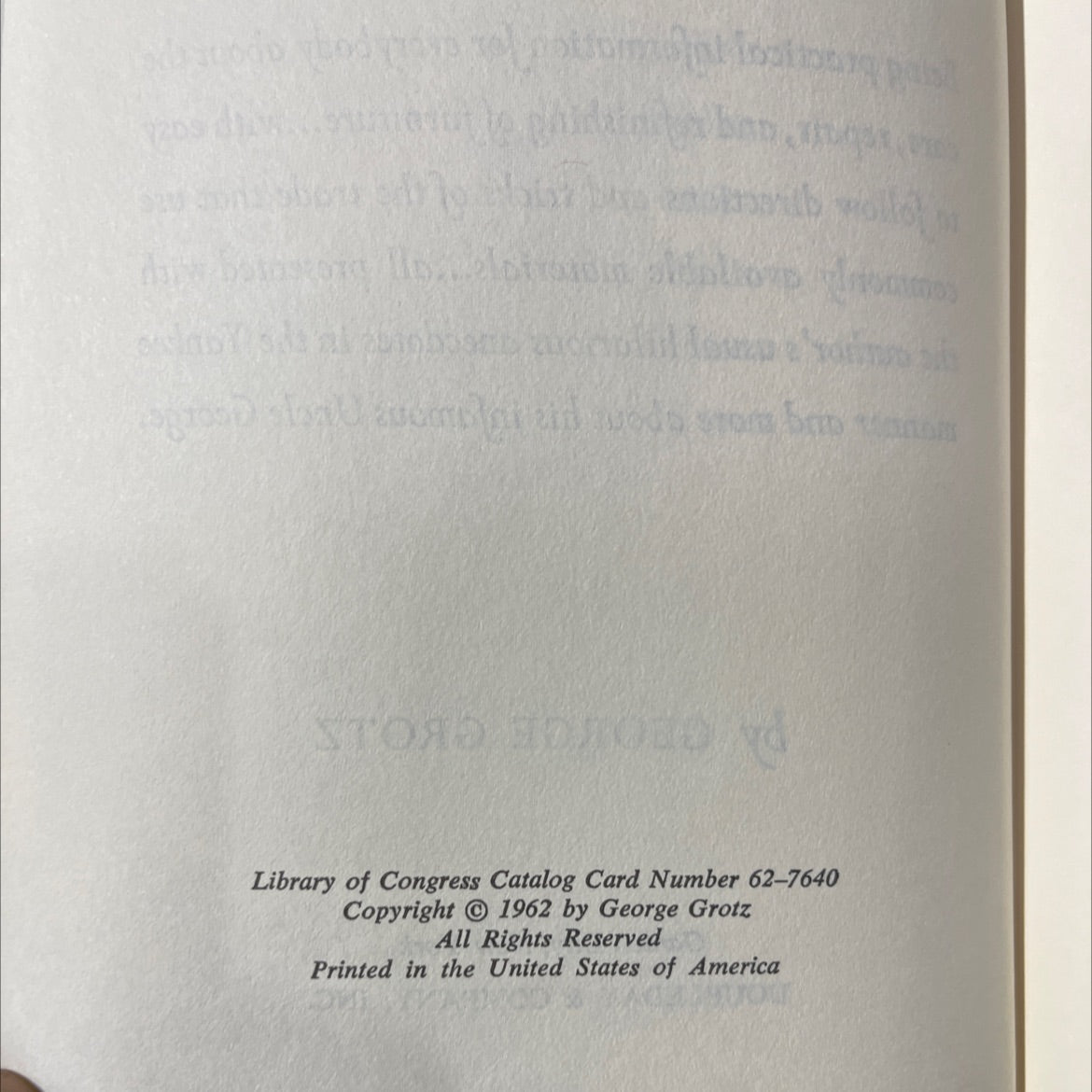 the furniture doctor book, by george grotiz, 1962 Hardcover image 3