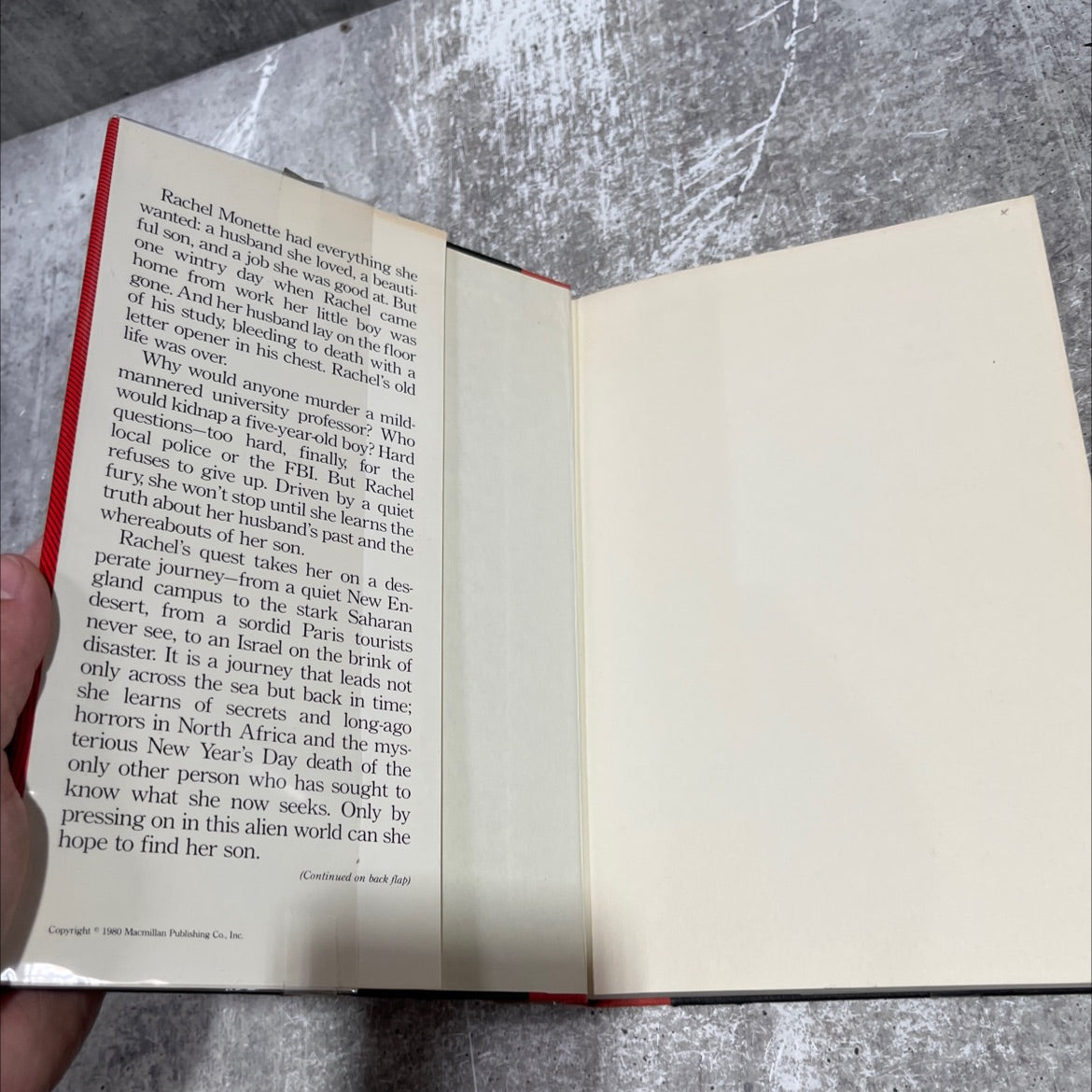 the fury of rachel monette book, by Peter Abrahams, 1980 Hardcover image 4