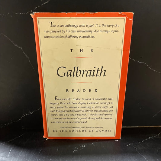 the galbraith reader book, by john kenneth galbraith, 1977 Hardcover image 1