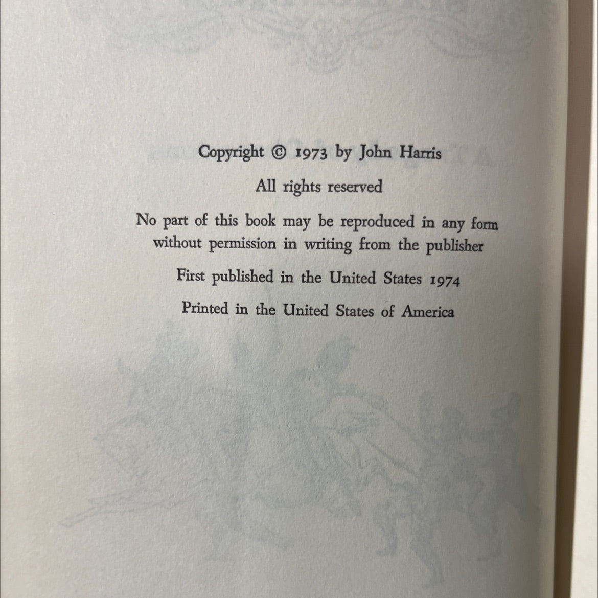 the gallant six hundred book, by john harris, 1974 Hardcover image 3