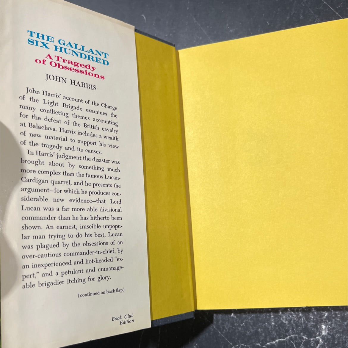 the gallant six hundred book, by john harris, 1974 Hardcover image 4