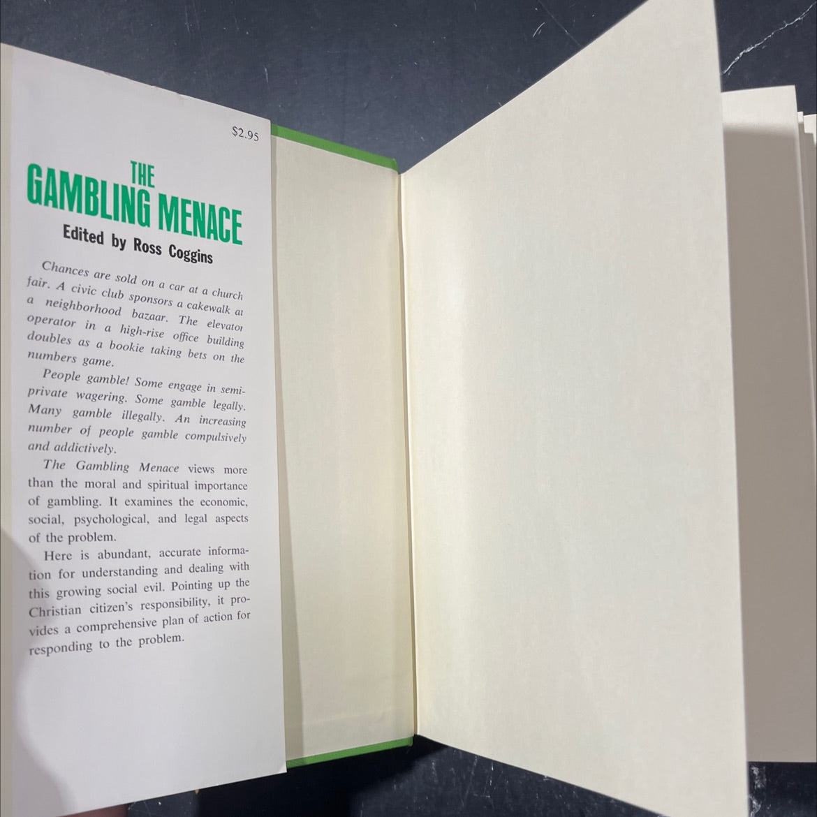 the gambling menace book, by Ross Coggins, 1966 Hardcover image 4