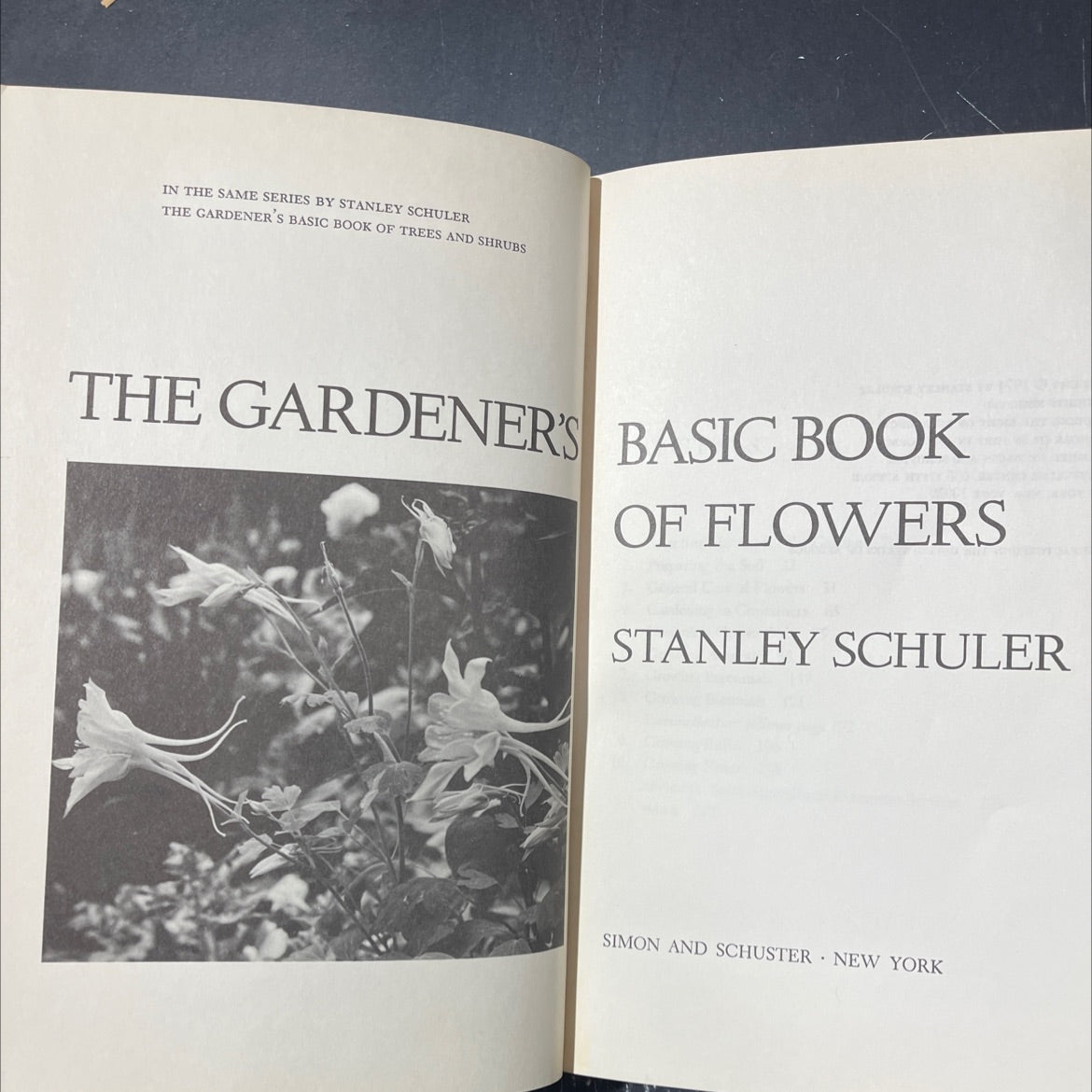 the gardener's basic book of trees and shrubs book, by stanley schuler, 1974 Hardcover image 2