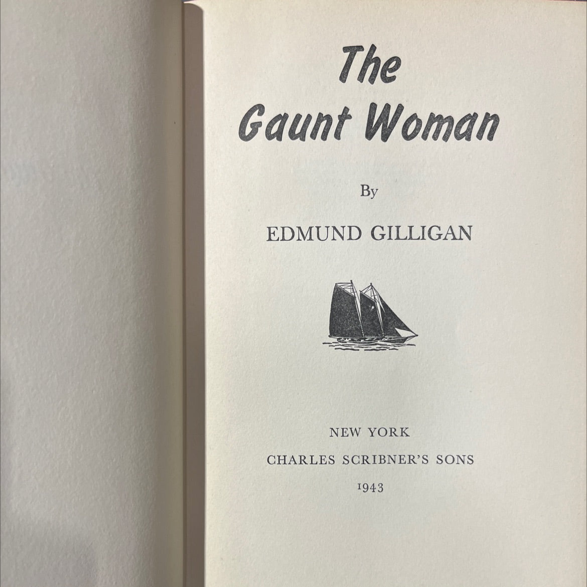 the gaunt woman book, by edmund gilligan, 1943 Hardcover image 2