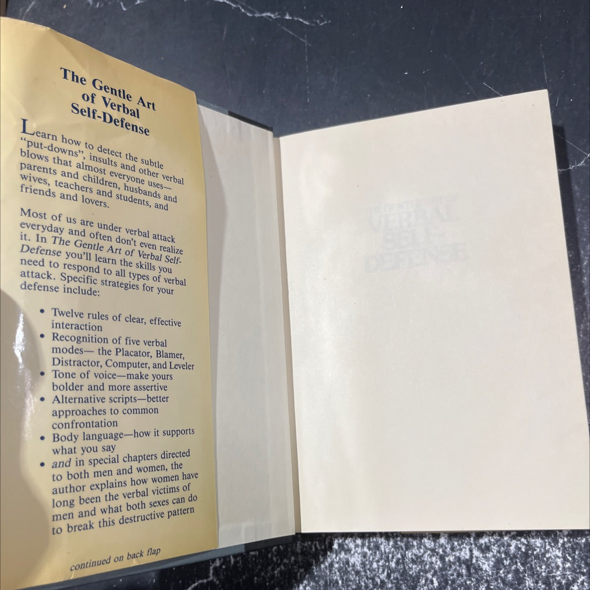 the gentle art of verbal self-defense book, by Suzette Haden Elgin, 1980 Hardcover image 4