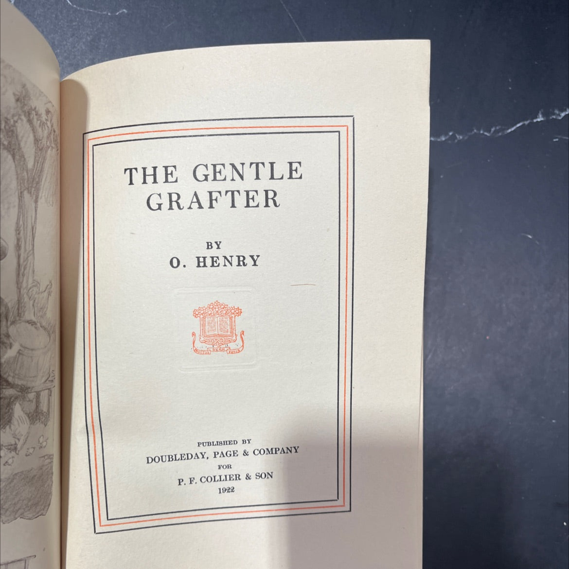 the gentle grafter book, by o. henry, 1922 Hardcover image 2
