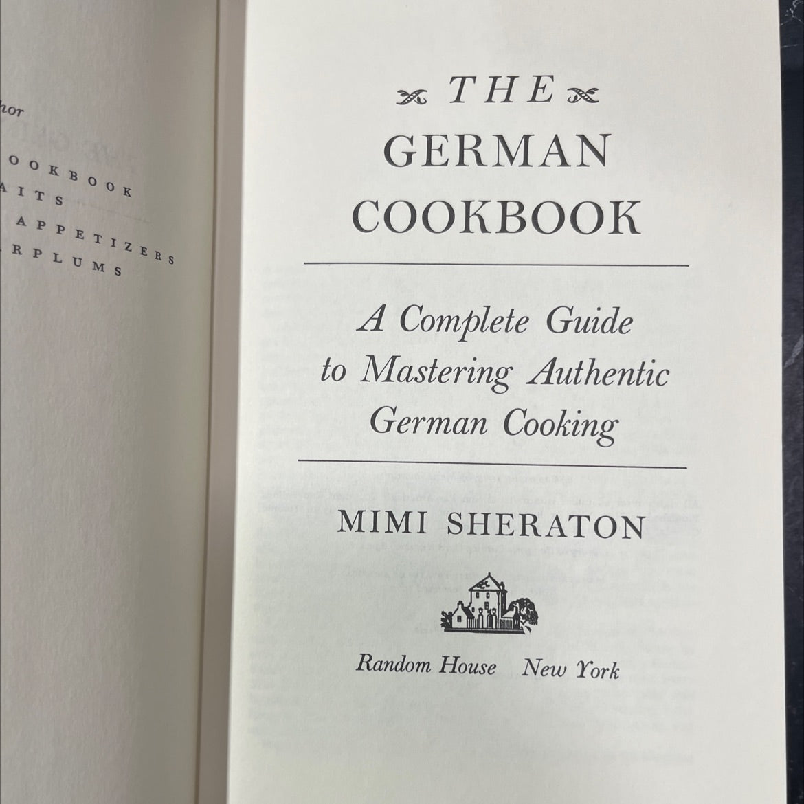 the german cookbook a complete guide to mastering authentic german cooking book, by mimi sheraton, 1977 Hardcover image 2