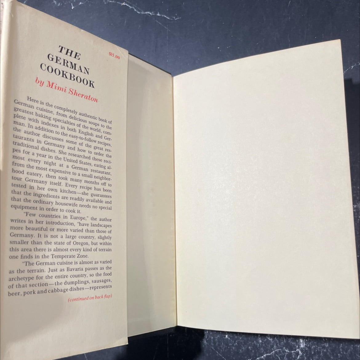 the german cookbook book, by mimi sheraton, 1977 Hardcover image 4