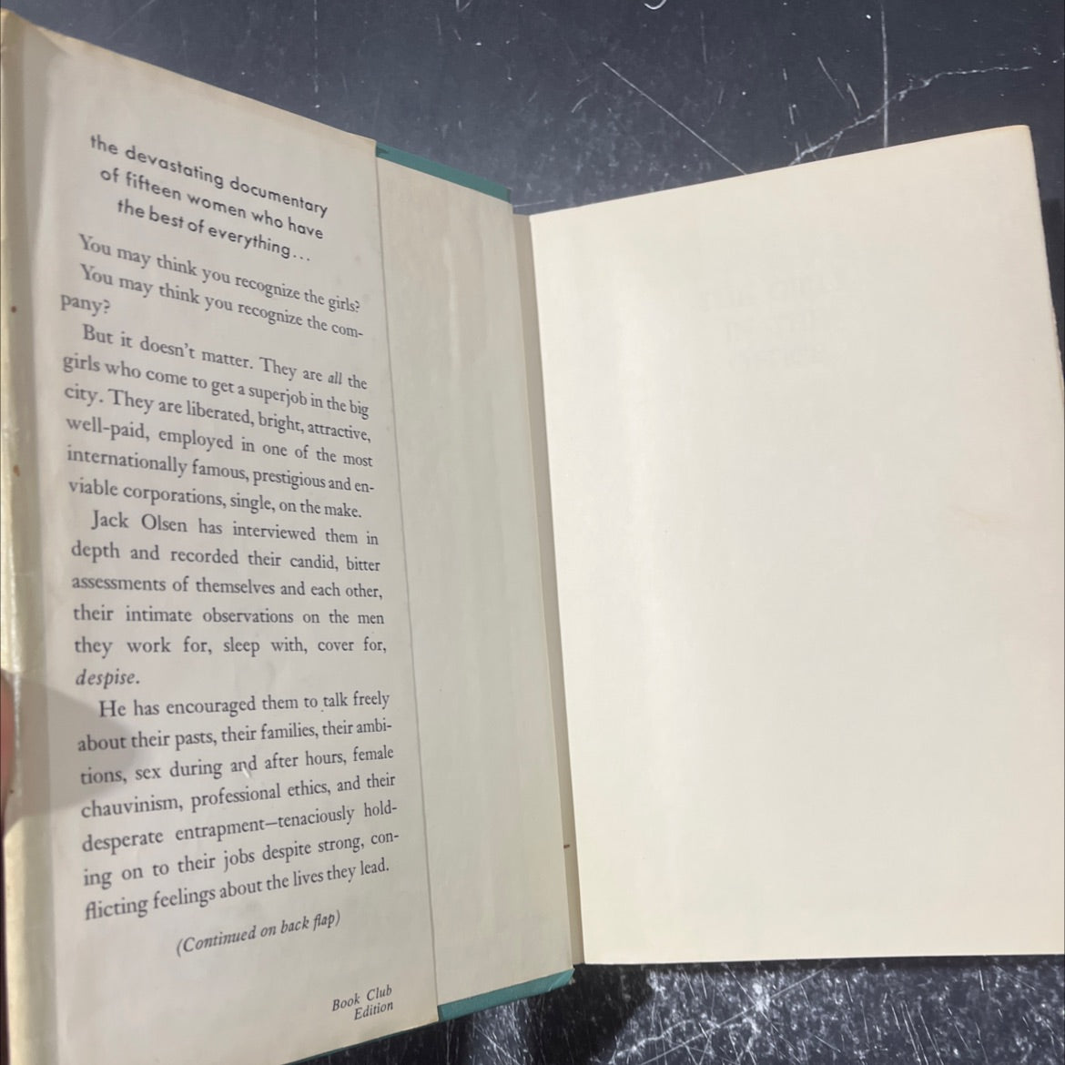 the girls in the office book, by jack olsen, 1972 Hardcover image 4