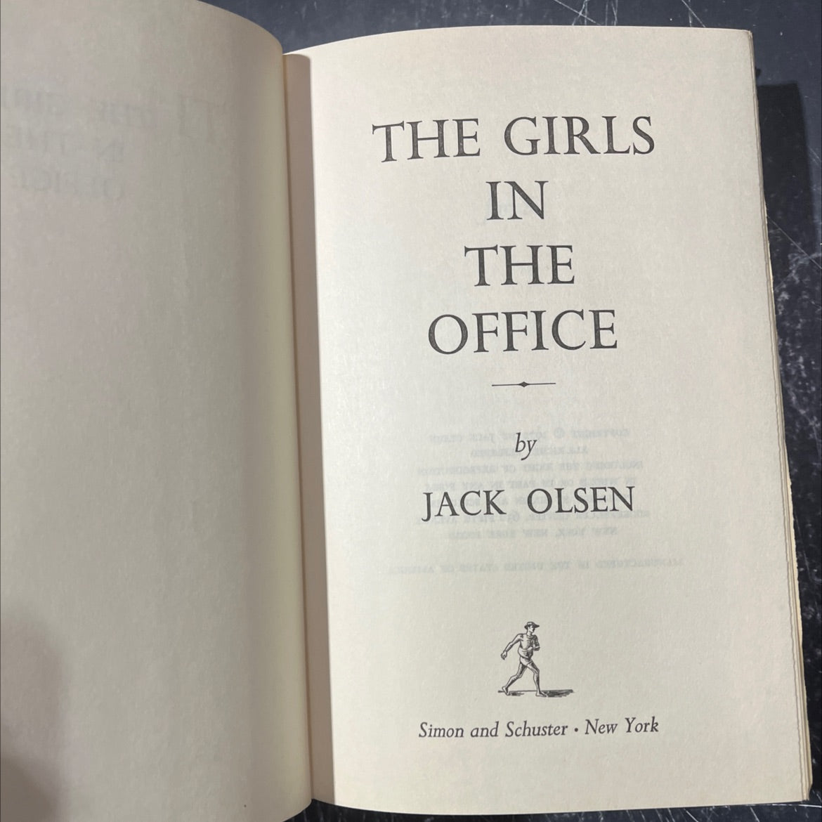 the girls in the office book, by jack olsen, 1972 Hardcover image 2
