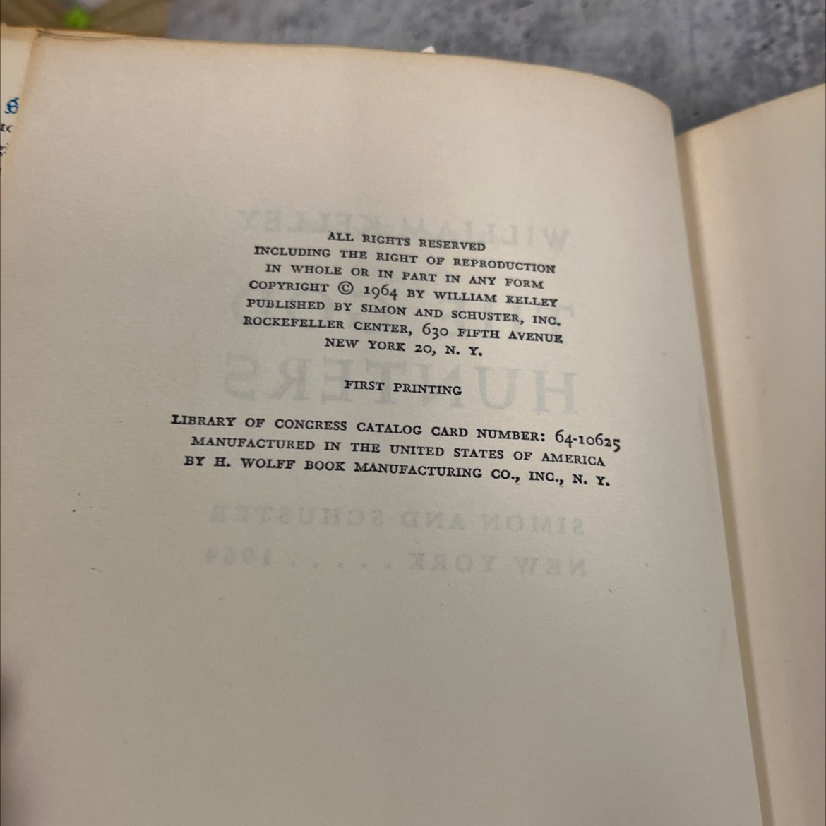 the god hunters book, by william kelley, 1964 Hardcover image 3