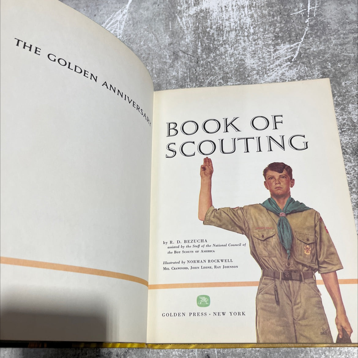 the golden anniversary book of scouting book, by r. d. bezucha, 1959 Hardcover image 2