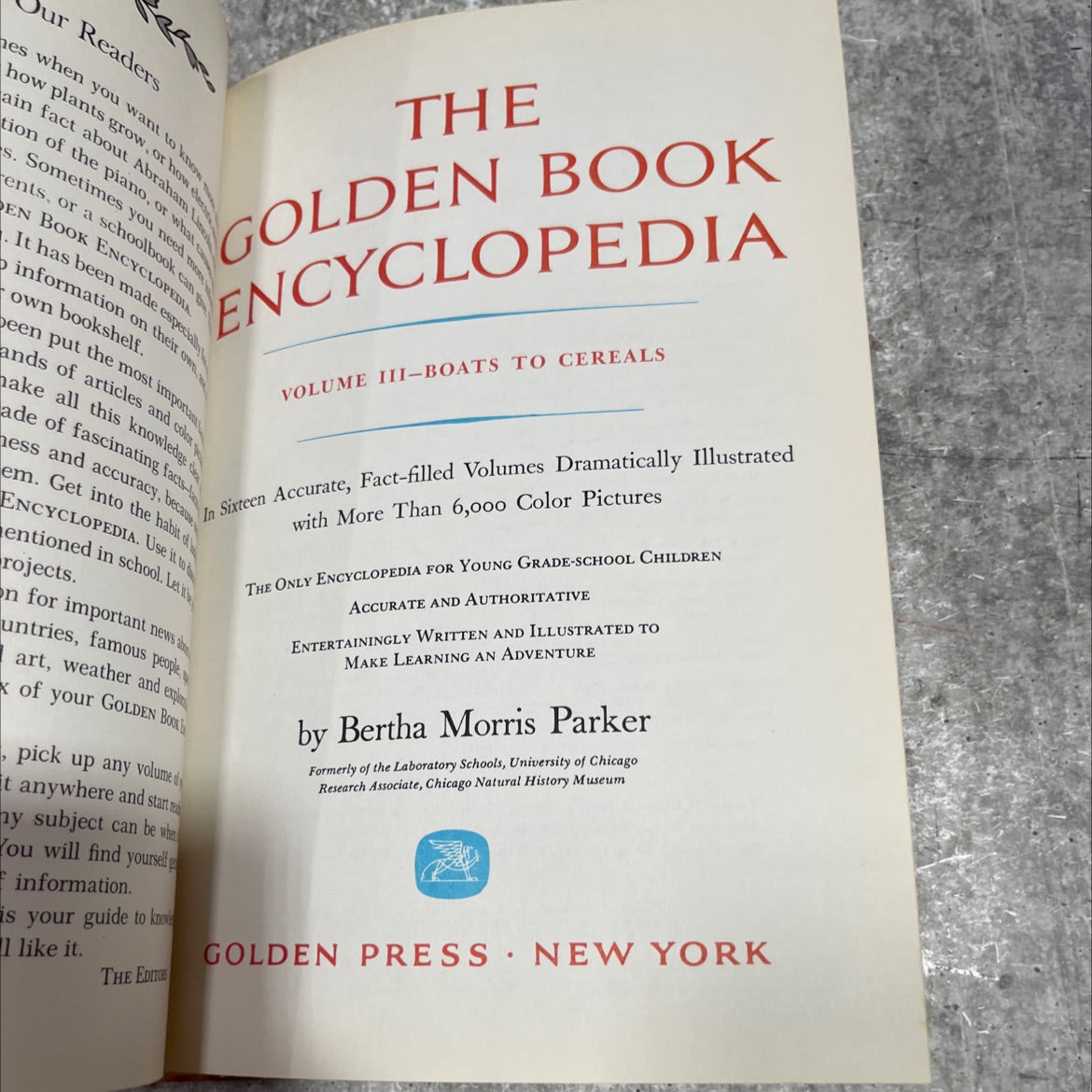 the golden book encyclopedia volume iii-boats to cereals book, by bertha morris parker, 1959 Hardcover image 2