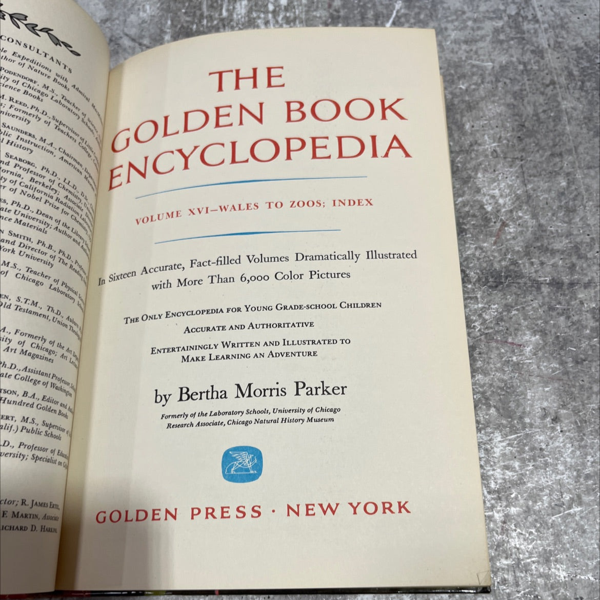 the golden book encyclopedia book, by bertha morris parker, 1960 Hardcover image 2