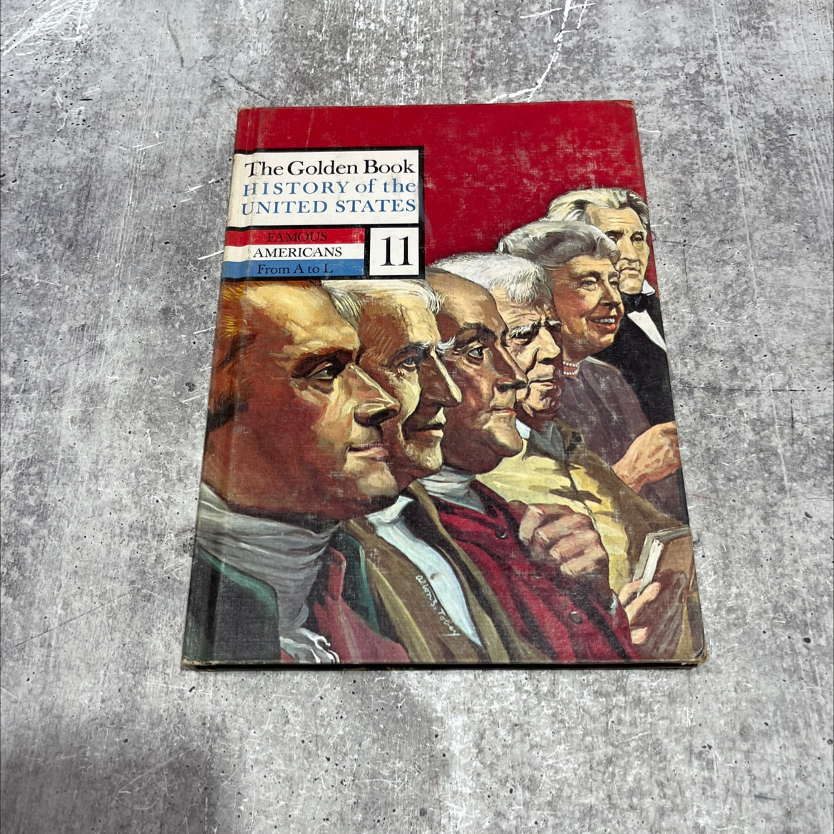 the golden book history of the united states famous americans volume 11 a to l book, by irving werstein, 1963 Hardcover image 1