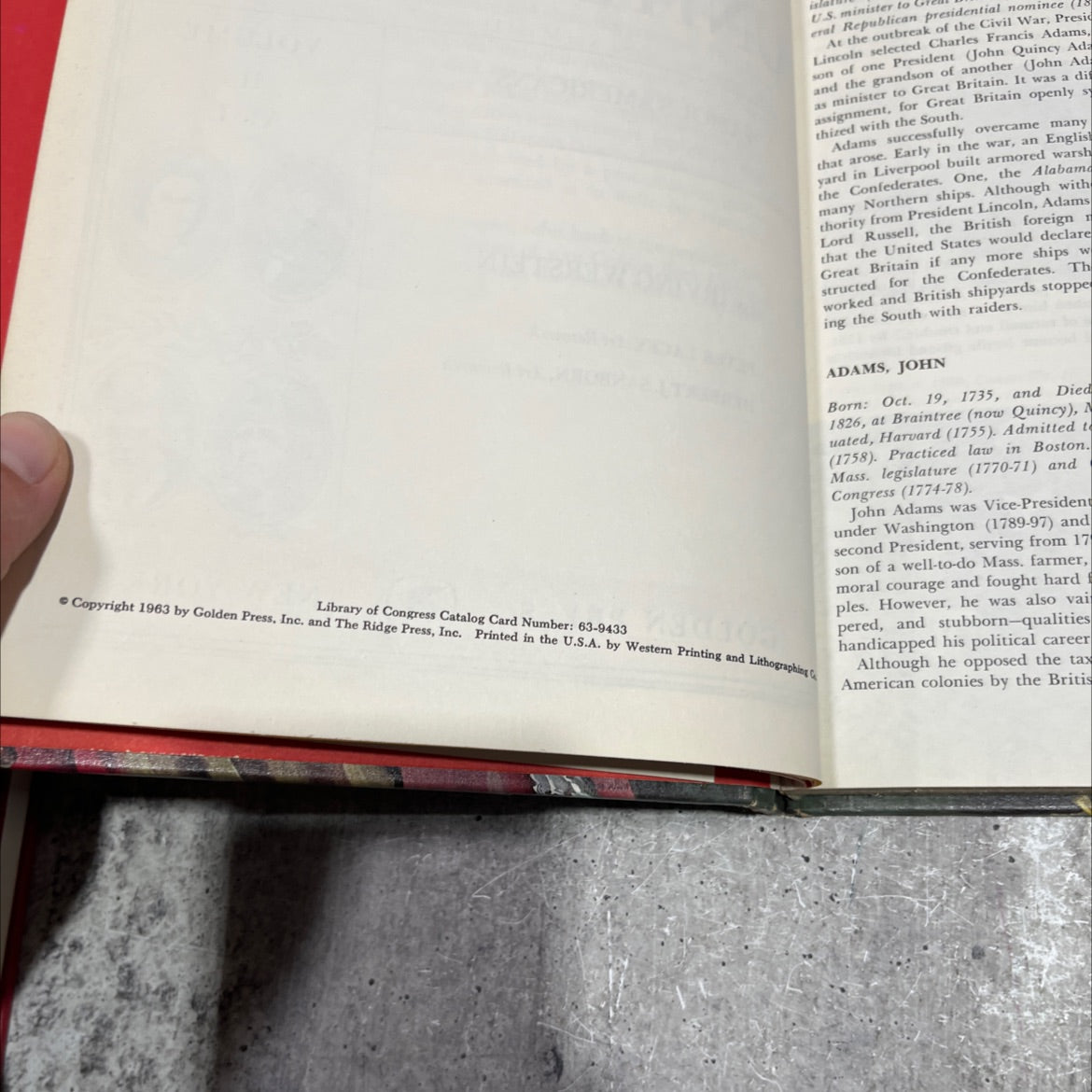 the golden book history of the united states famous americans volume 11 a to l book, by irving werstein, 1963 Hardcover image 3