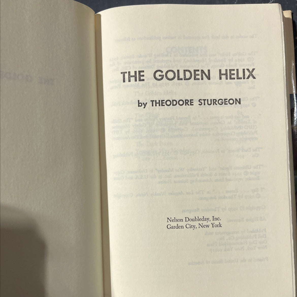 the golden helix book, by theodore sturgeon, 1979 Hardcover image 2