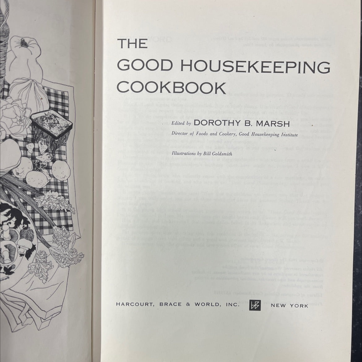 the good housekeeping cookbook book, by dorothy b. marsh, 1963 Hardcover image 2