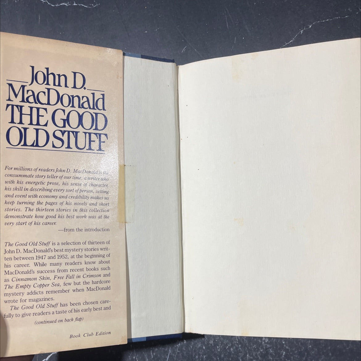 the good old stuff 13 early stories book, by John D. MacDonald, 1982 Hardcover image 4