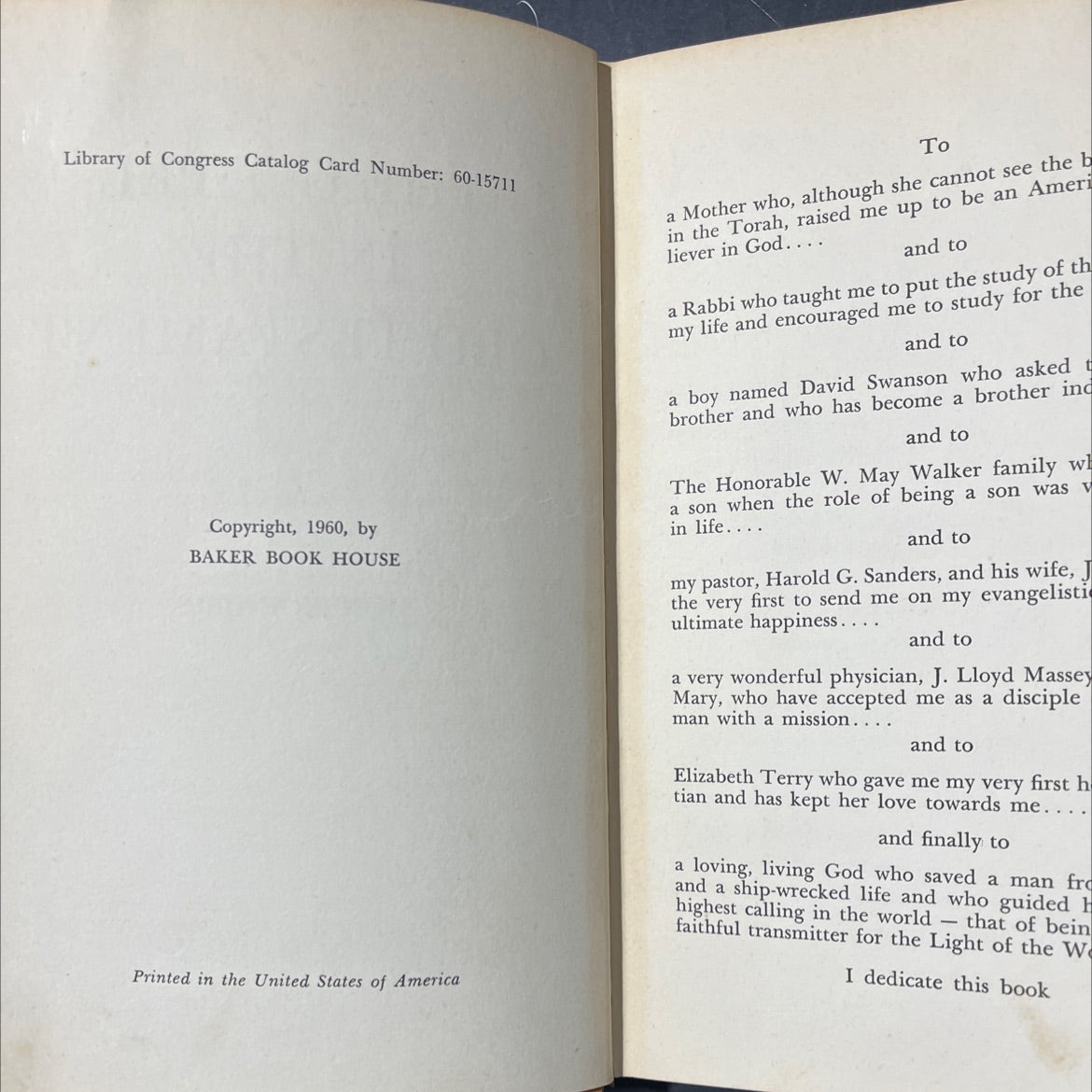 the gospel in the old testament book, by don brandeis baker, 1960 Hardcover image 3