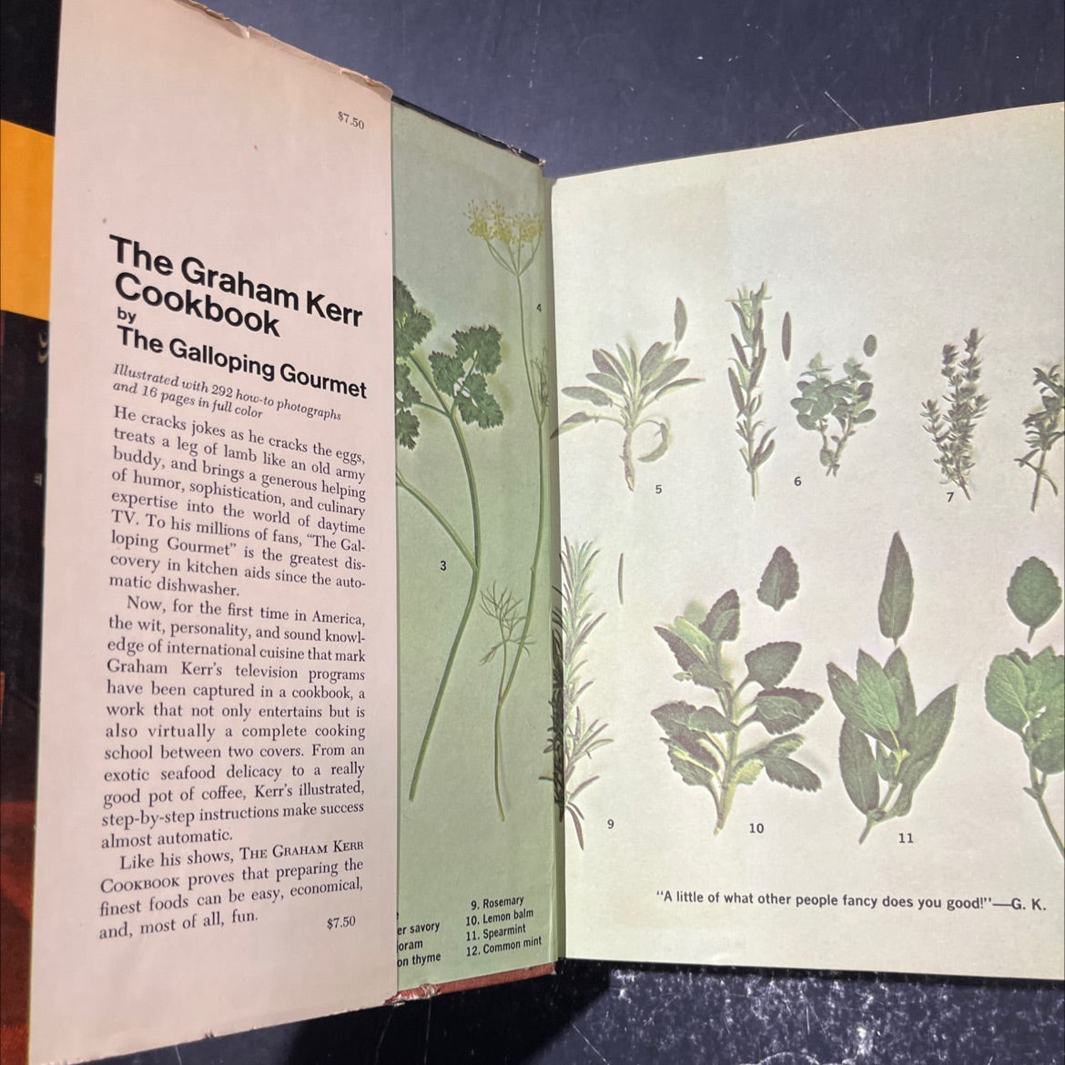 the graham kerr cookbook book, by Graham Kerr, 1970 Hardcover image 4