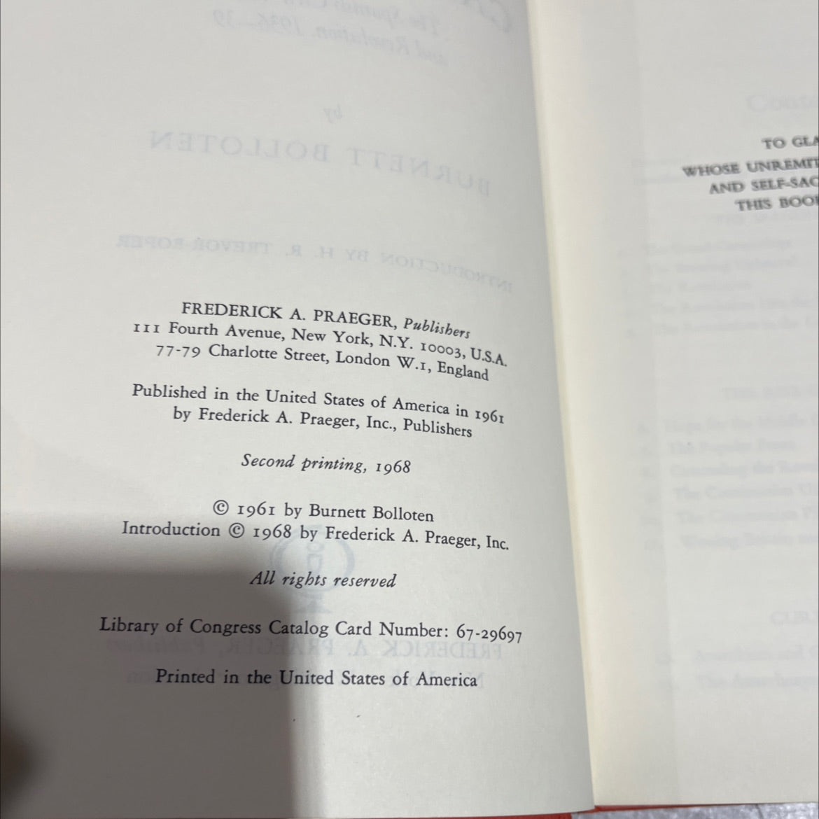 the grand camouflage the spanish civil war and revolution 1936-39 book, by burnett bolloten, 1968 Hardcover image 3