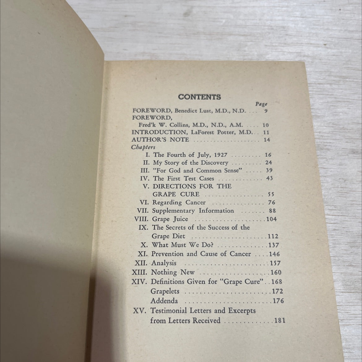 the grape cure book, by johanna brandt, 1949 Hardcover image 4