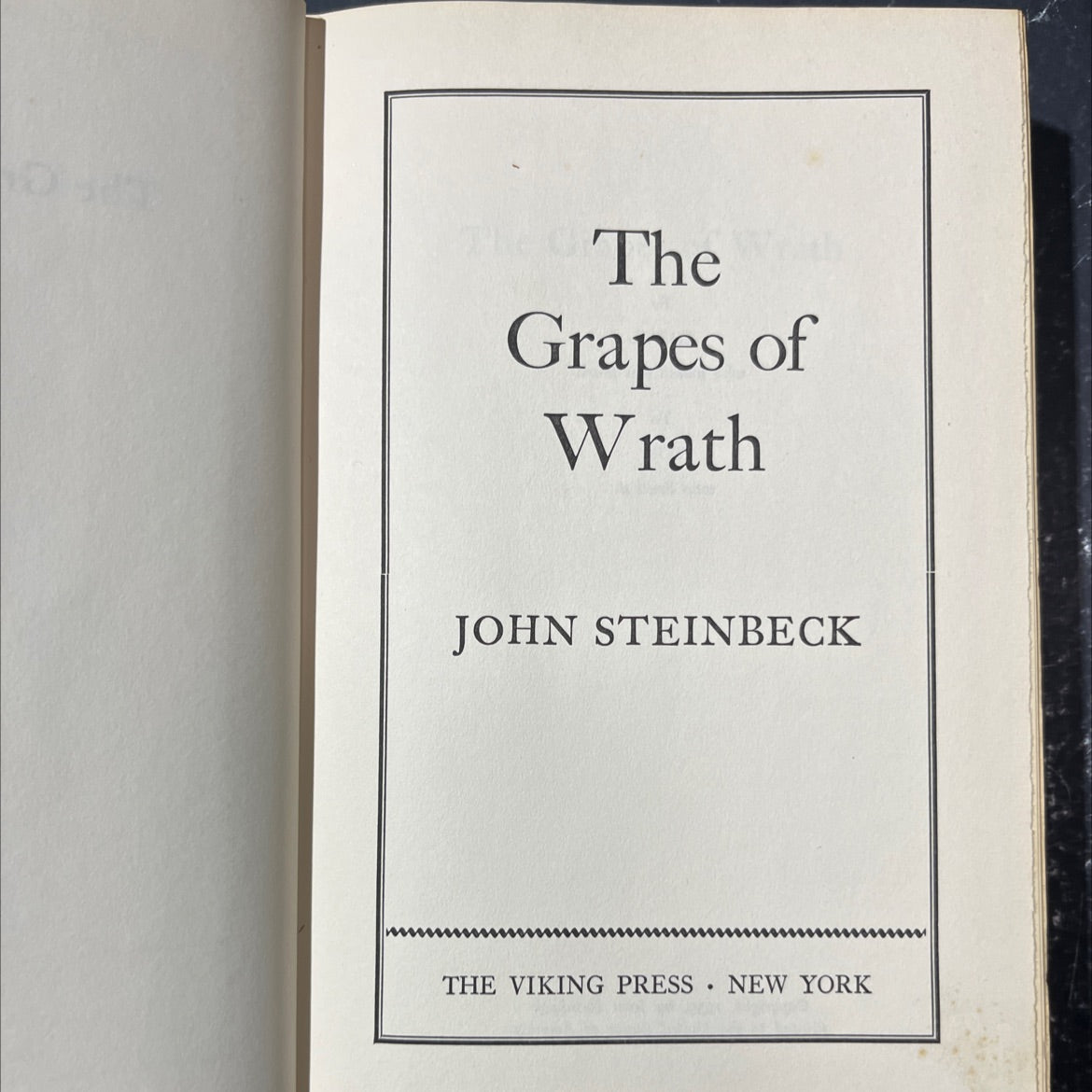 the grapes of wrath book, by john steinbeck, 1939 Hardcover image 2