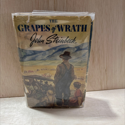 the grapes of wrath book, by john steinbeck, 1939 Hardcover, First Edition, Rare, Antique image 1