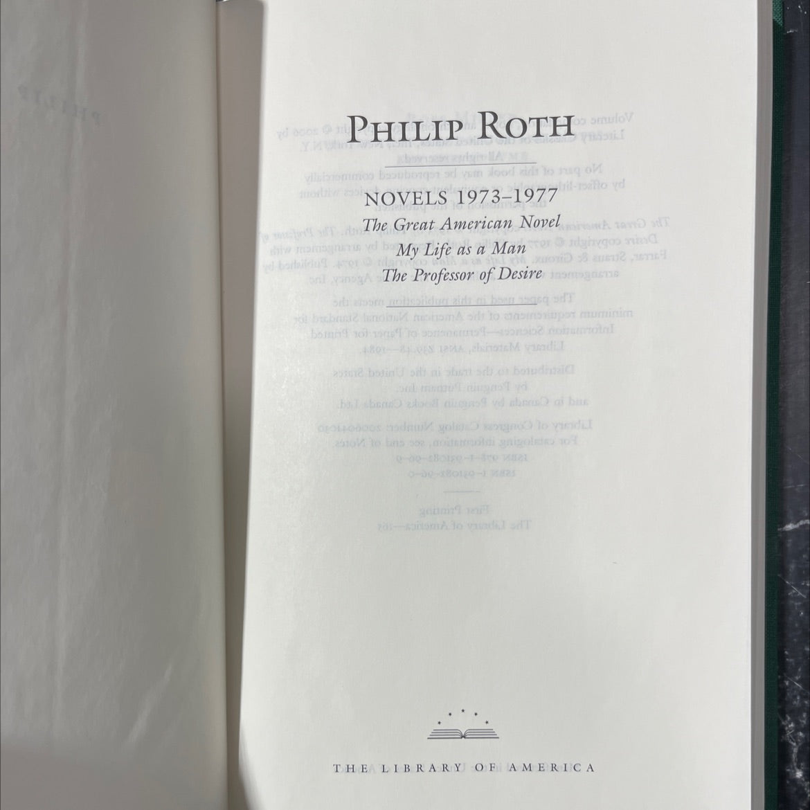 the great american novel book, by philip roth, 1977 Hardcover image 2