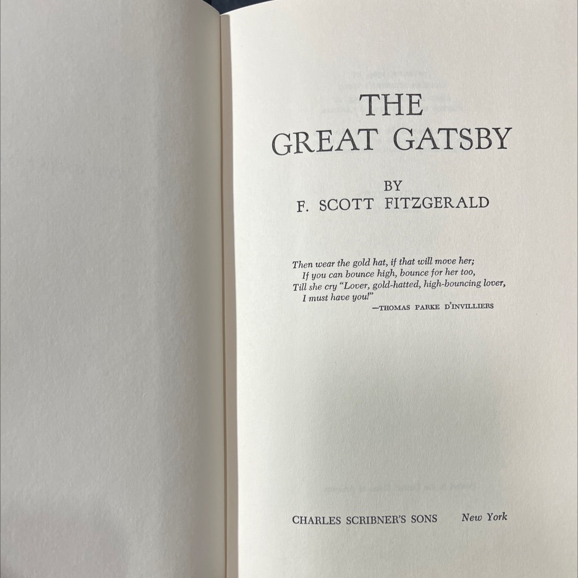 the great gatsby book, by F. Scott Fitzgerald, 1953 Hardcover image 2