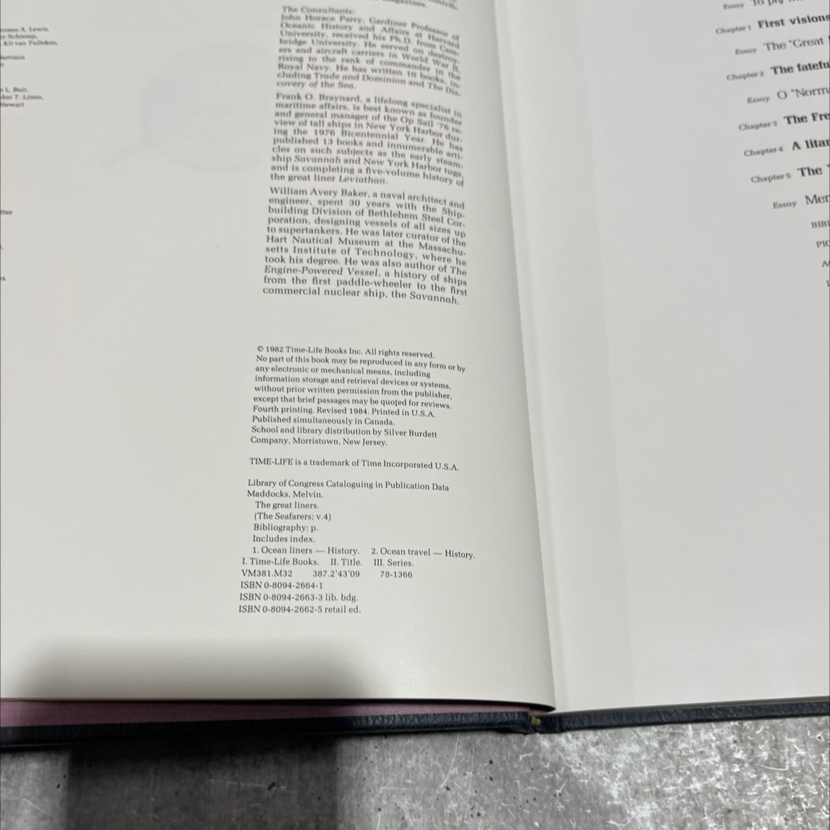 the great liners book, by melvin maddocks, 1984 Hardcover image 3