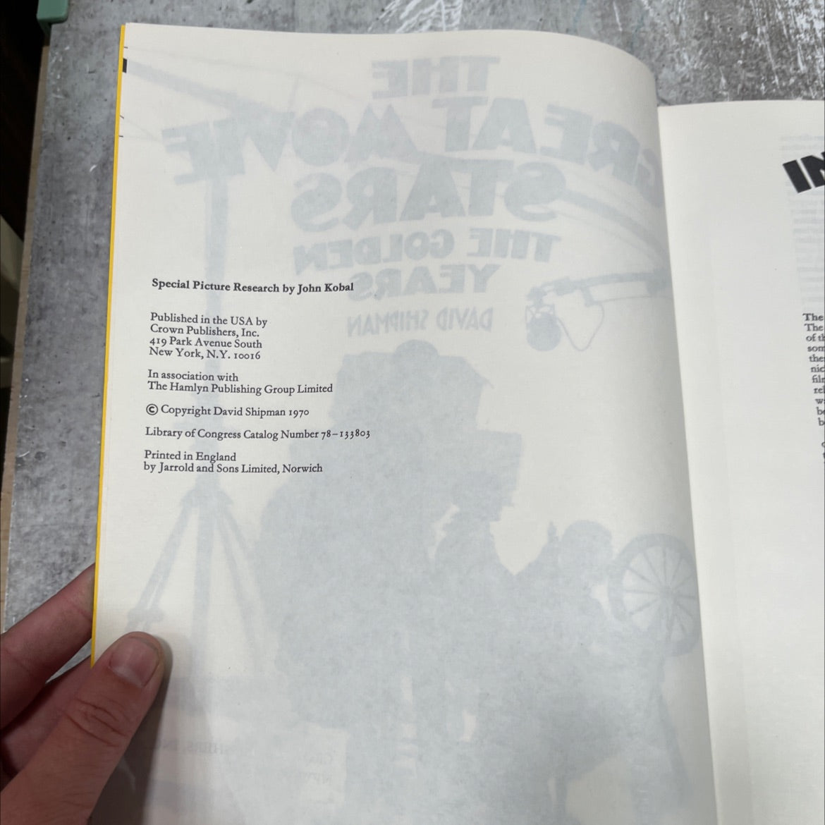 the great movie stars the golden years book, by david shipman, 1970 Hardcover image 3
