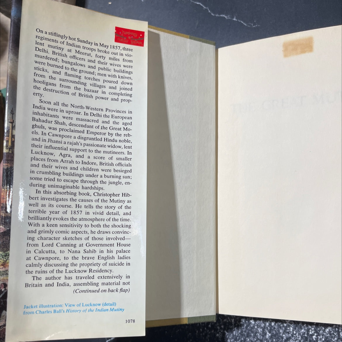 the great mutiny book, by Christopher Hibbert, 1978 Hardcover image 4