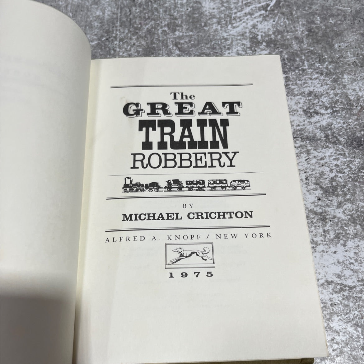 the great train robbery book, by michael crichton, 1975 Hardcover image 2