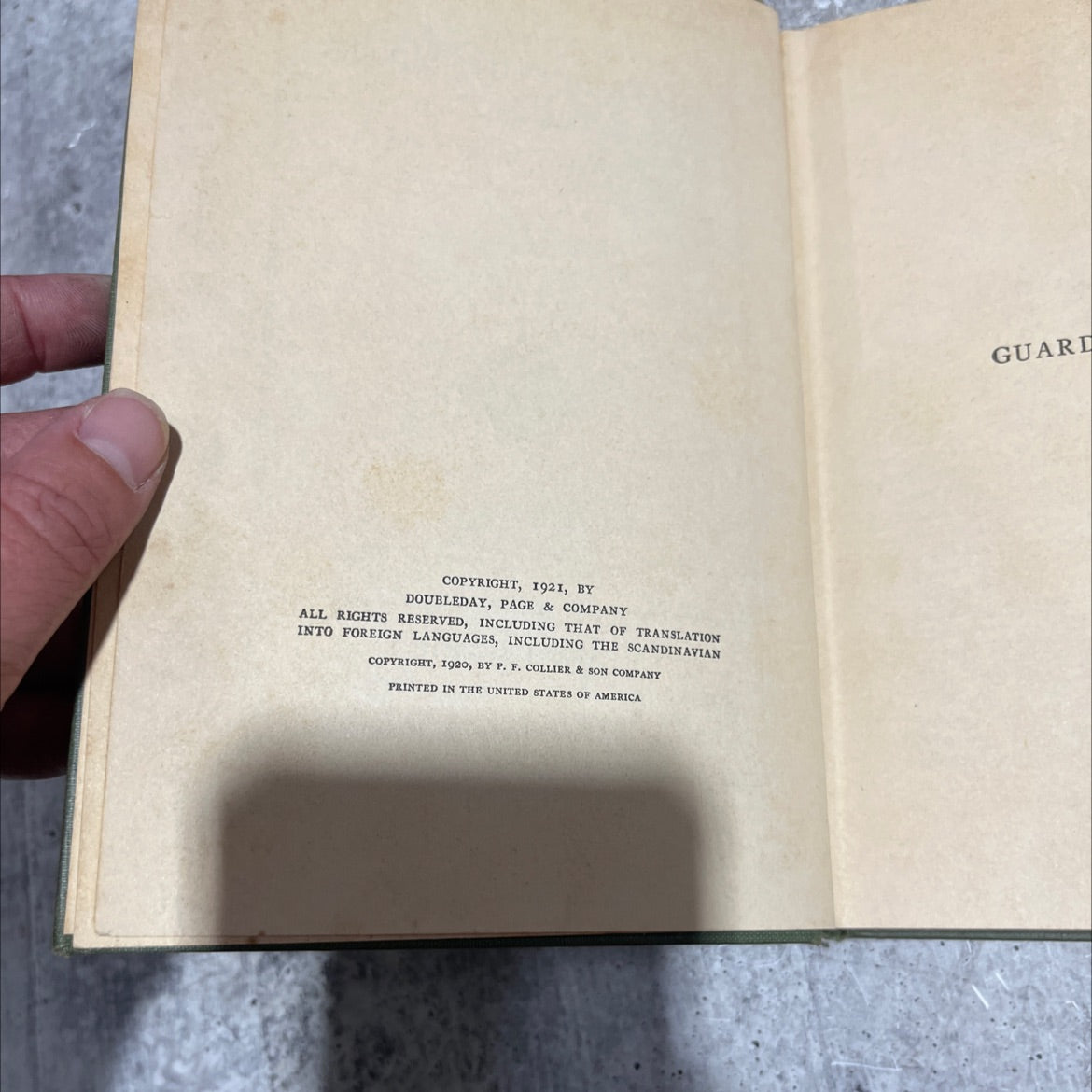 the guarded heights book, by wadsworth camp, 1921 Hardcover image 3