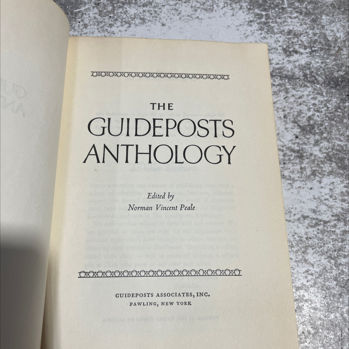 the guideposts anthology book, by Norman Vincent Peale, 1953 Hardcover image 2