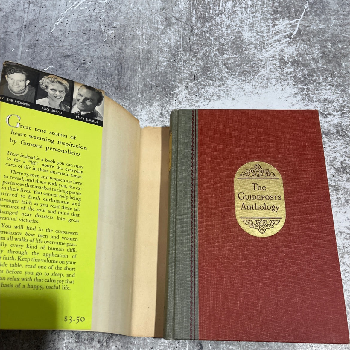 the guideposts anthology book, by Norman Vincent Peale, 1953 Hardcover image 4